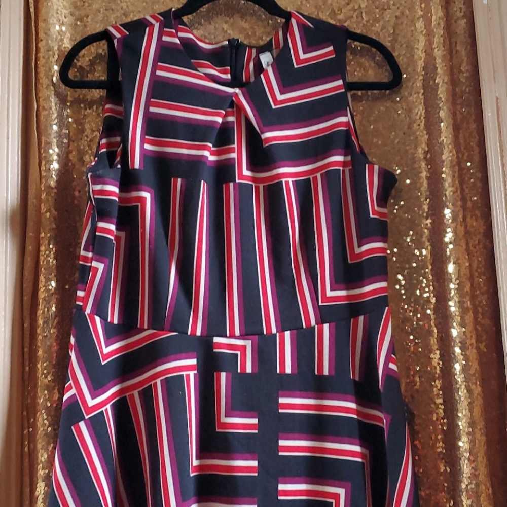 Geometric Pattern Dress, Worn Once